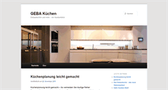 Desktop Screenshot of geba-kuechen.de