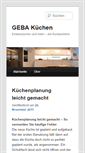 Mobile Screenshot of geba-kuechen.de